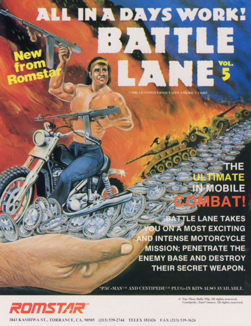 Battle Lane! Vol. 5 (set 2) Arcade Game Cover